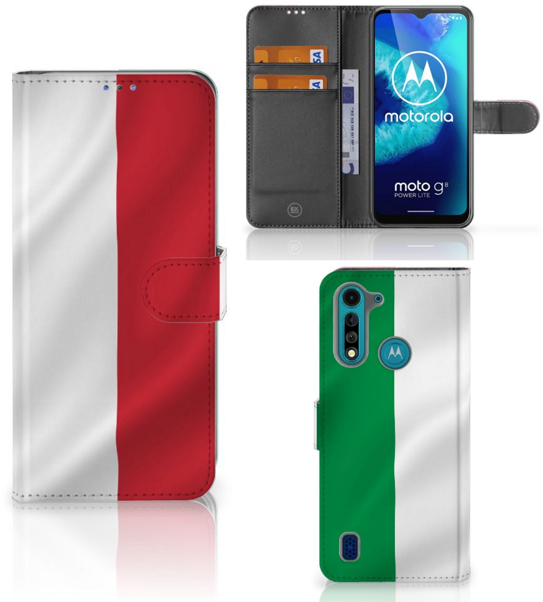 Motorola G8 Power Lite Bookstyle Case Italië