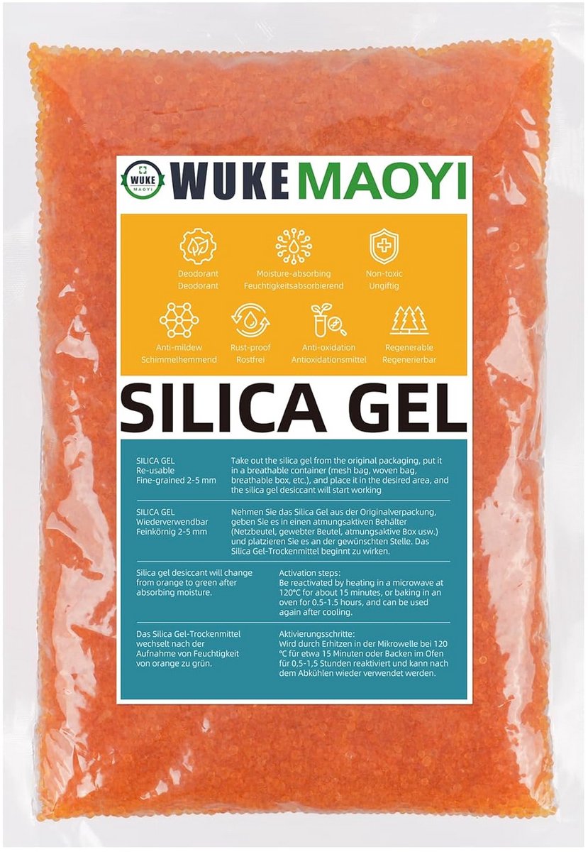 Herbruikbare Silicagel Zak 400 g - Droogmiddel voor Kleding, Apparaten en Auto