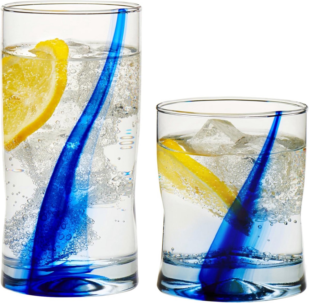 16-delige Drinkglas Set - Tumbler en Rocks Glazen