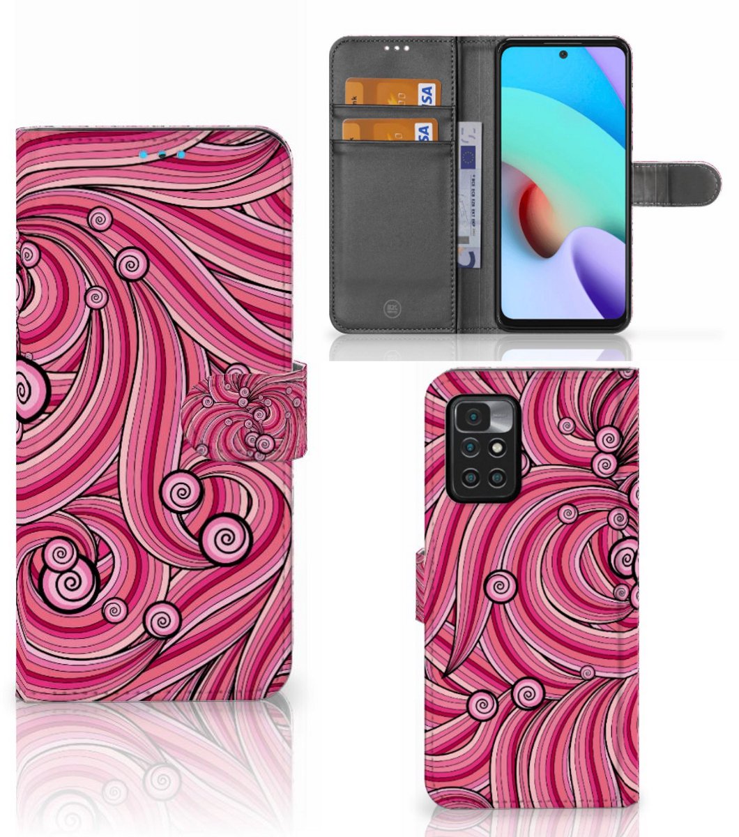 Xiaomi Redmi 10 Hoesje Swirl Pink