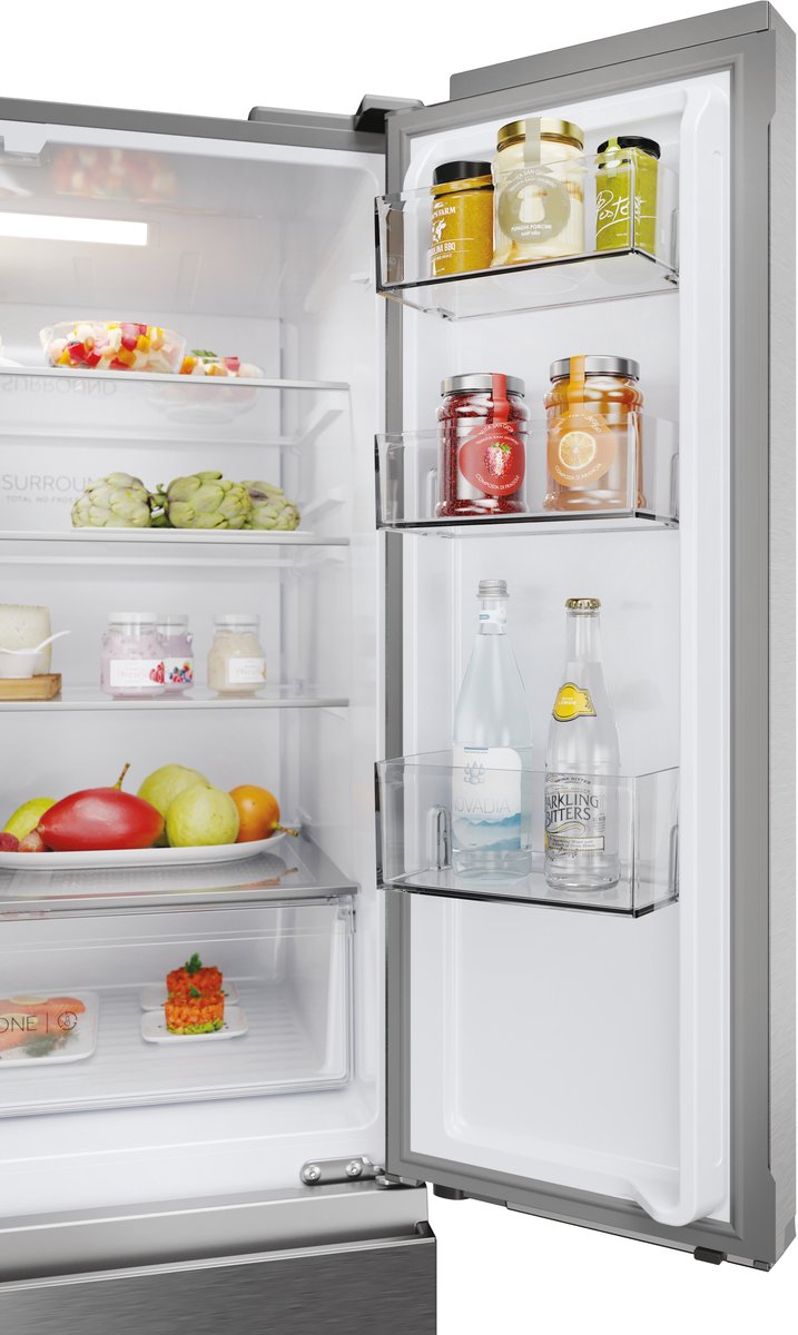 Haier HFR3718DNMM - Koel-vriescombinatie - 402L - Total No Frost - Direct Access lades - 99% Air Surround - Energieklasse D - 10 Jaar Garantie op onderdelen — afbeelding 4