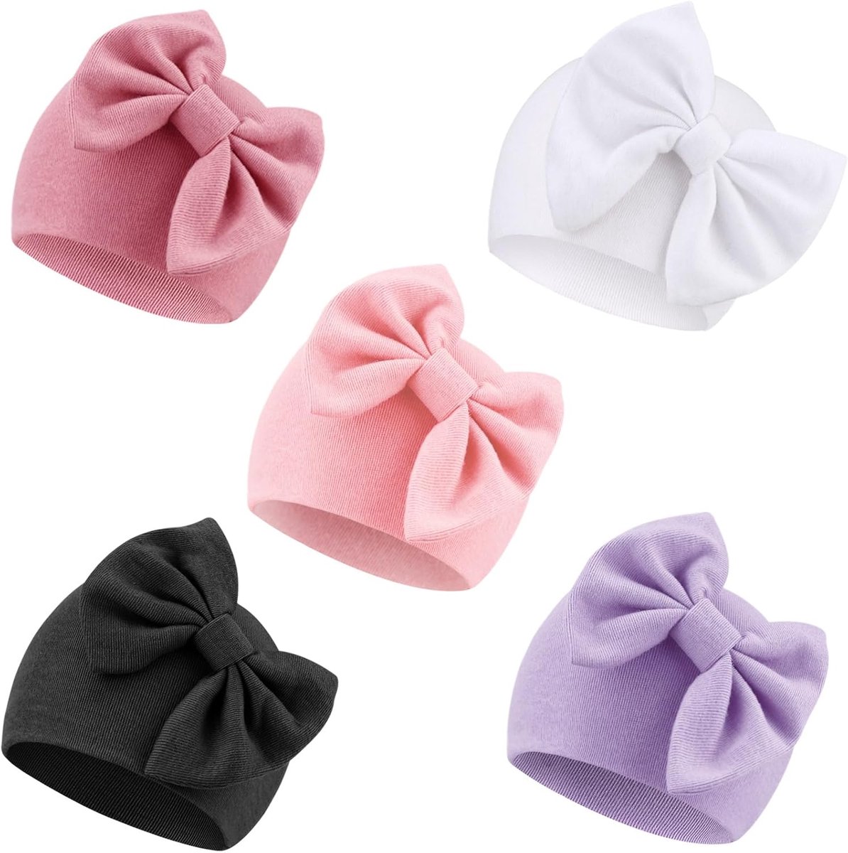 Pasgeboren Baby Hoedjes voor Ziekenhuis - Verpleegkunde Beanie Baby Strik Hoed