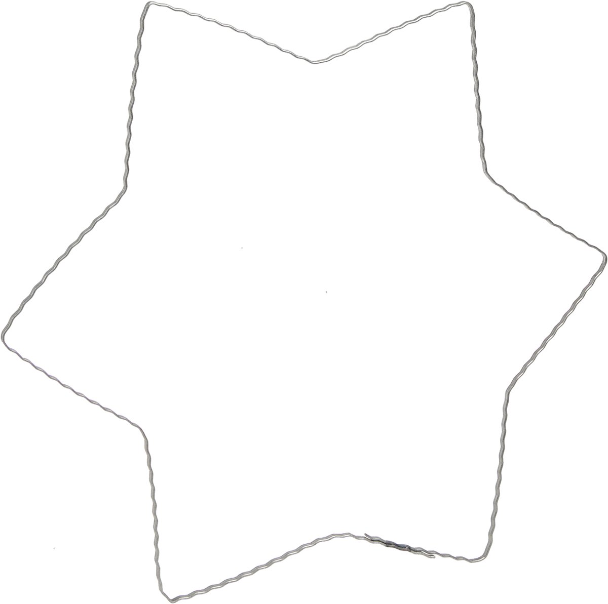 Draadster golfring draadsterren voor kransen 30cm 10 st