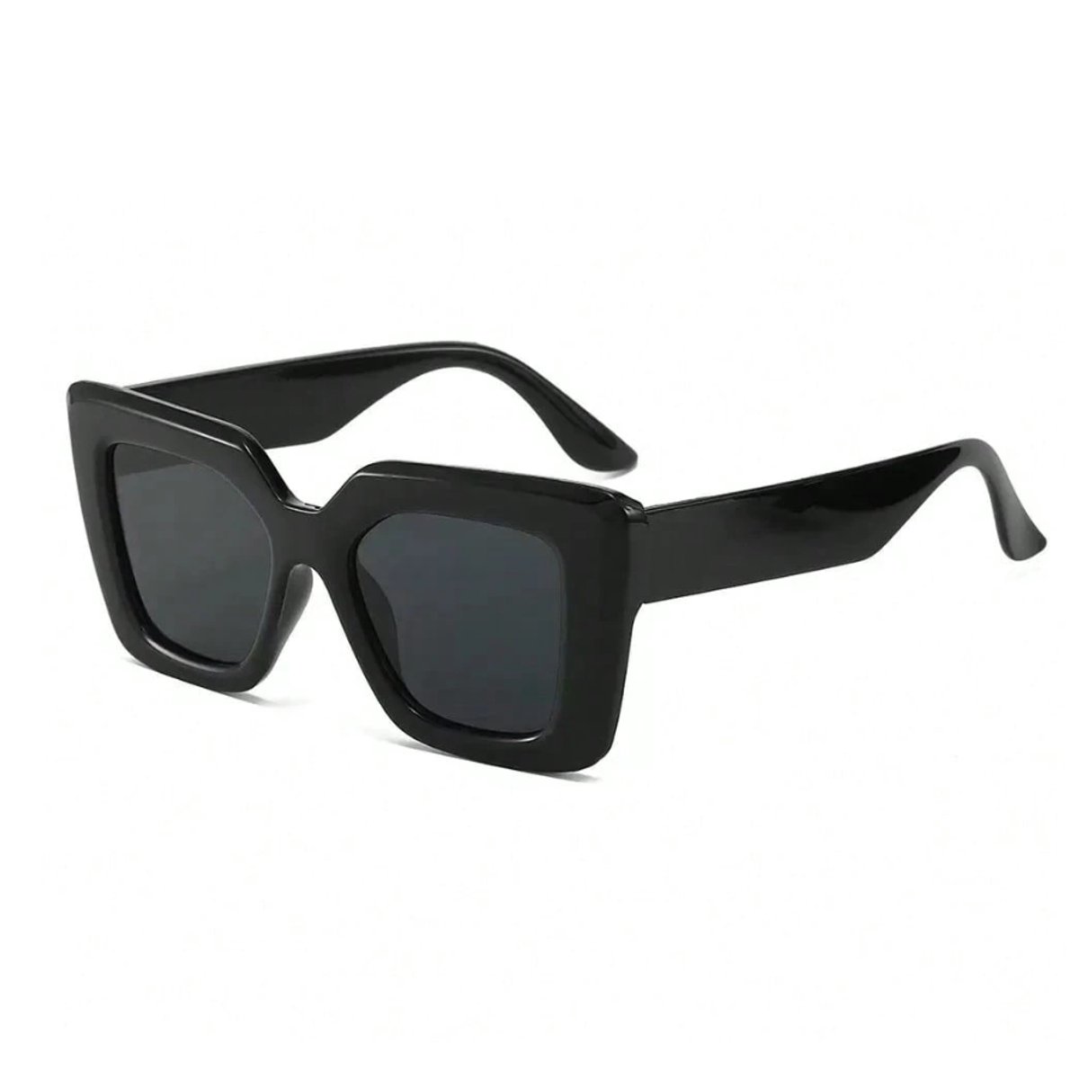 Bold Square Zonnebril - Zwart | Bold Black | Fashion Favorite