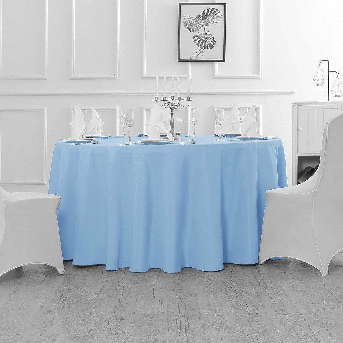 Ronde Tafelkleed 152 cm Wasbaar Polyester voor Diner en Feest