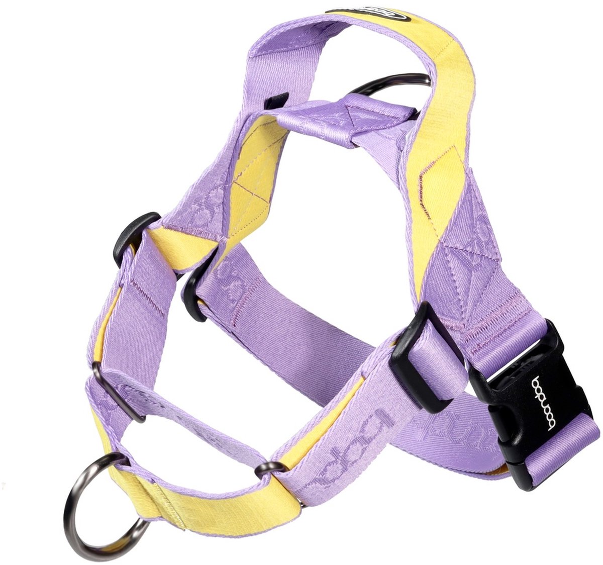 Hondentuig Boondog 0109 Martingale - anti-ontsnap tuig - verstelbaar - maat ML - Purple/Lemon