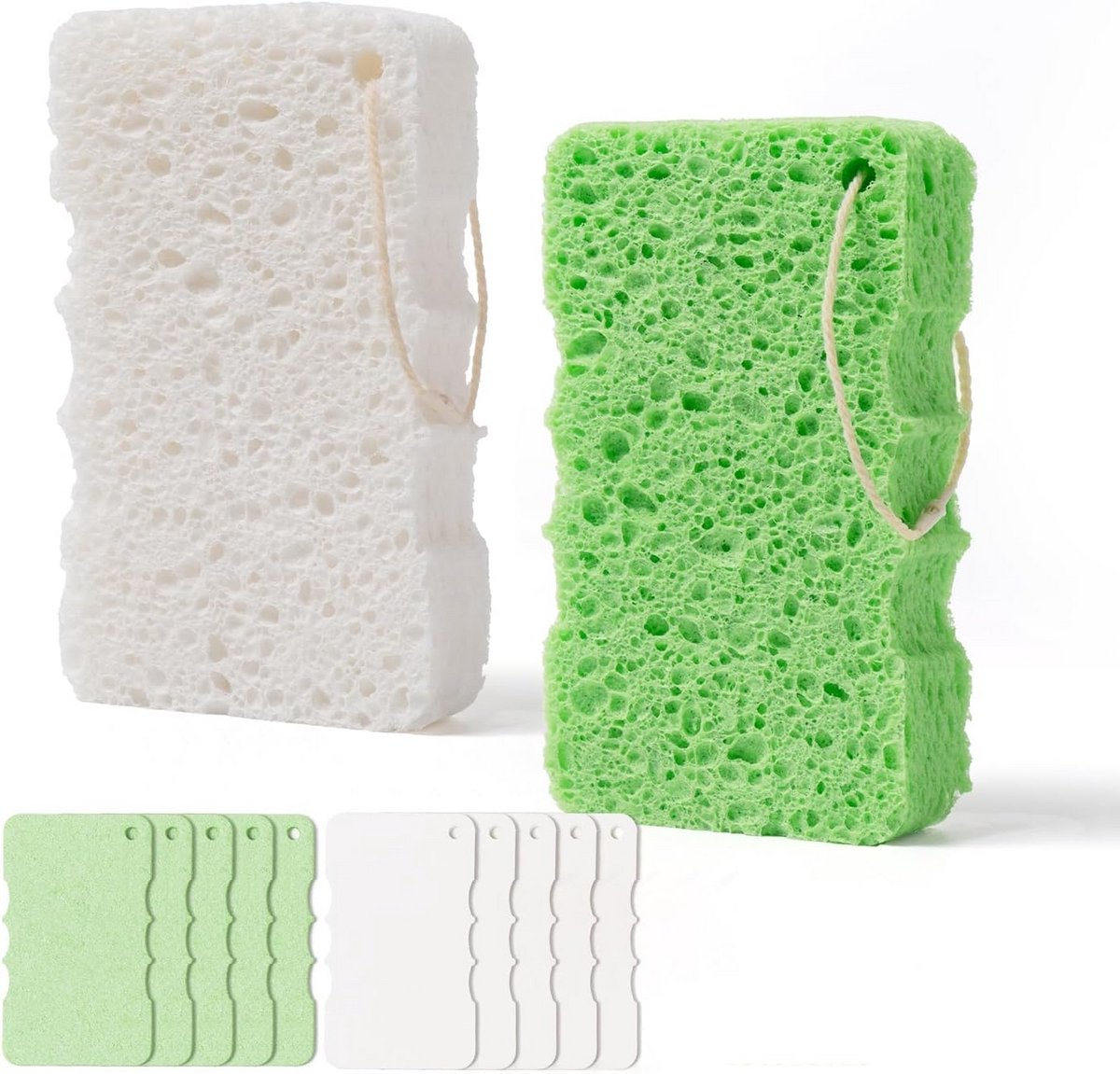 Cellulose Badspons 10st - Natuurlijke en Duurzame Verzorging