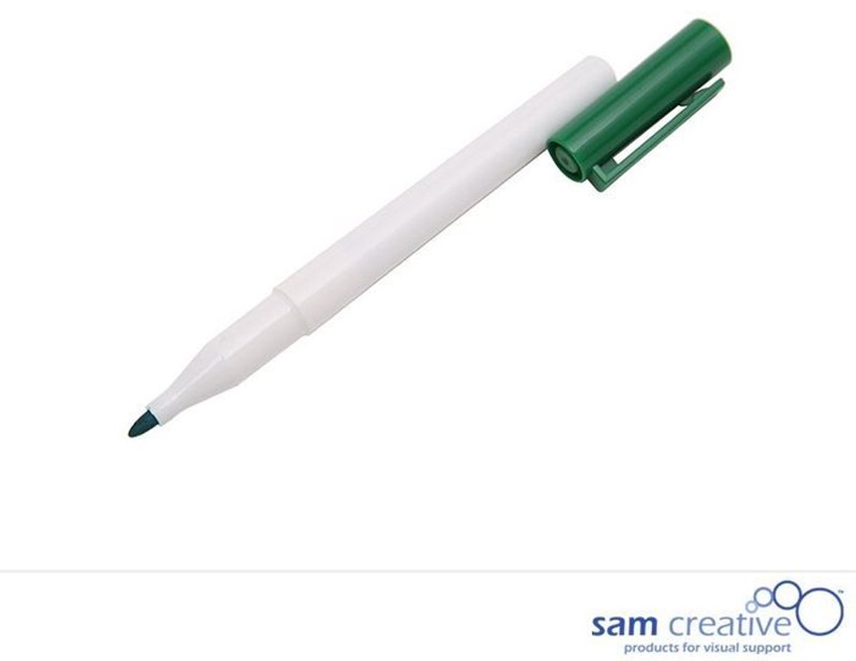 Sam Creative Whiteboardmarker - Klein - Groen - Whiteboardstift - Whiteboard