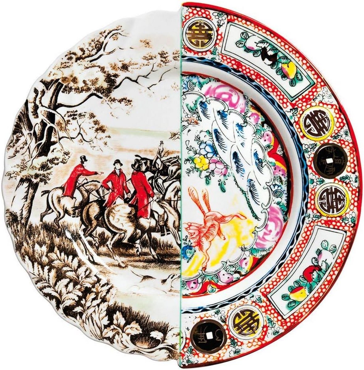 Plaat Porselein Ø 27,5 cm - Hybrid Collectie