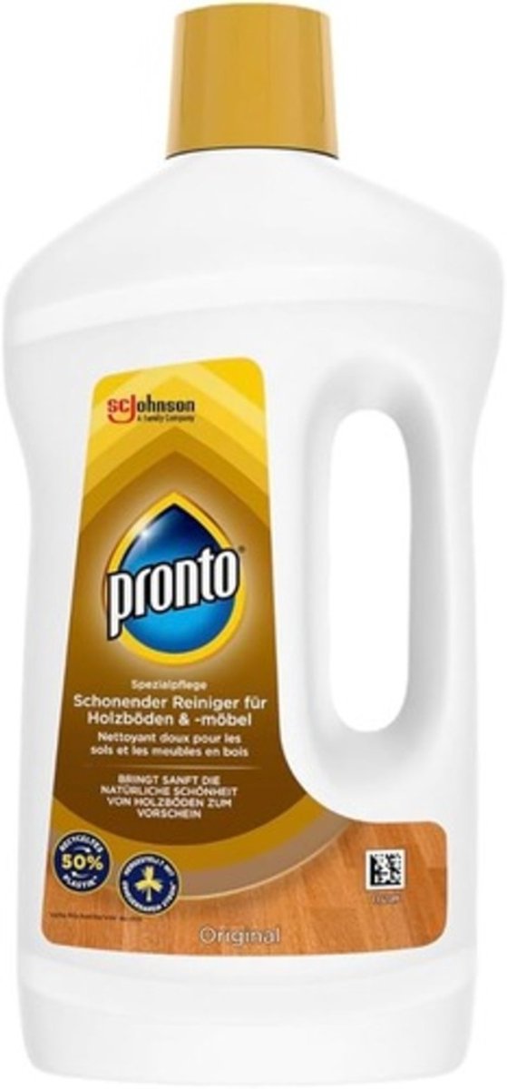 Pronto Houtreiniger – 750 ml – Milde Reiniger voor Houten Oppervlakken – Reinigt & Verzorgt Hout
