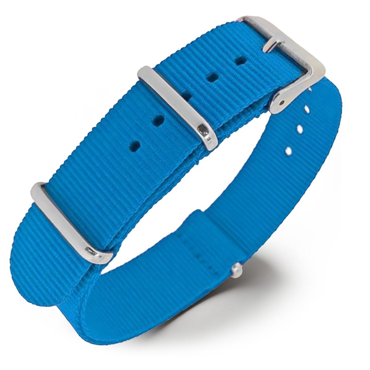 NATO Horlogeband G10 Military Nylon Strap - Lichtblauw 18mm