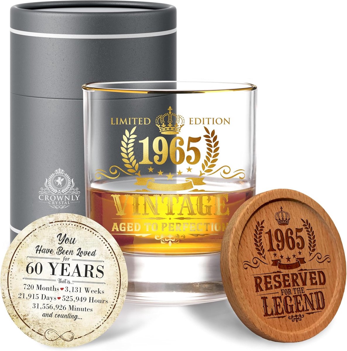 Gepersonaliseerd Whiskyglas 18e Verjaardag - Uniek Cadeau Voor Mannen