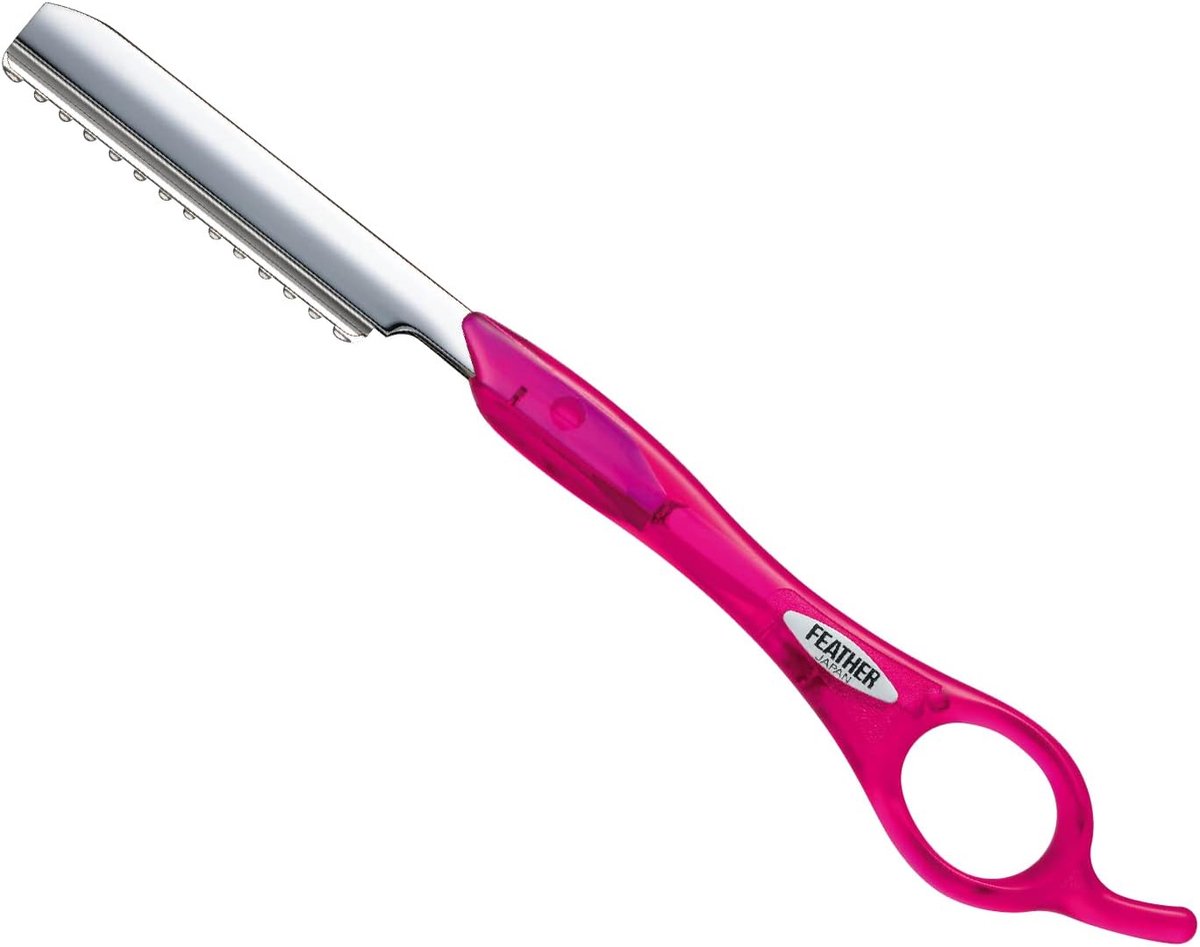 Roze Scheermes met Veerstyling voor Nauwkeurige Snit