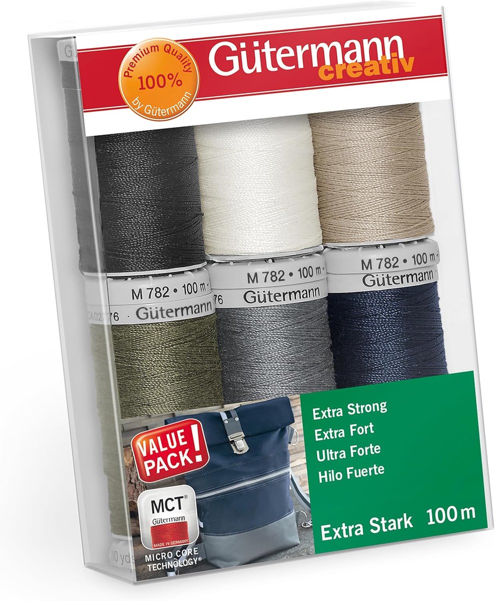 Diverse Kleuren Extra Sterk Naaigaren Set - 6 Stukken - 100m