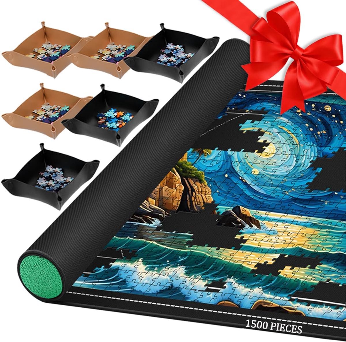 Oprolbare legpuzzelmat voor 1000 en 1500 stukjes - Zorg voor een ordelijke puzzelervaring