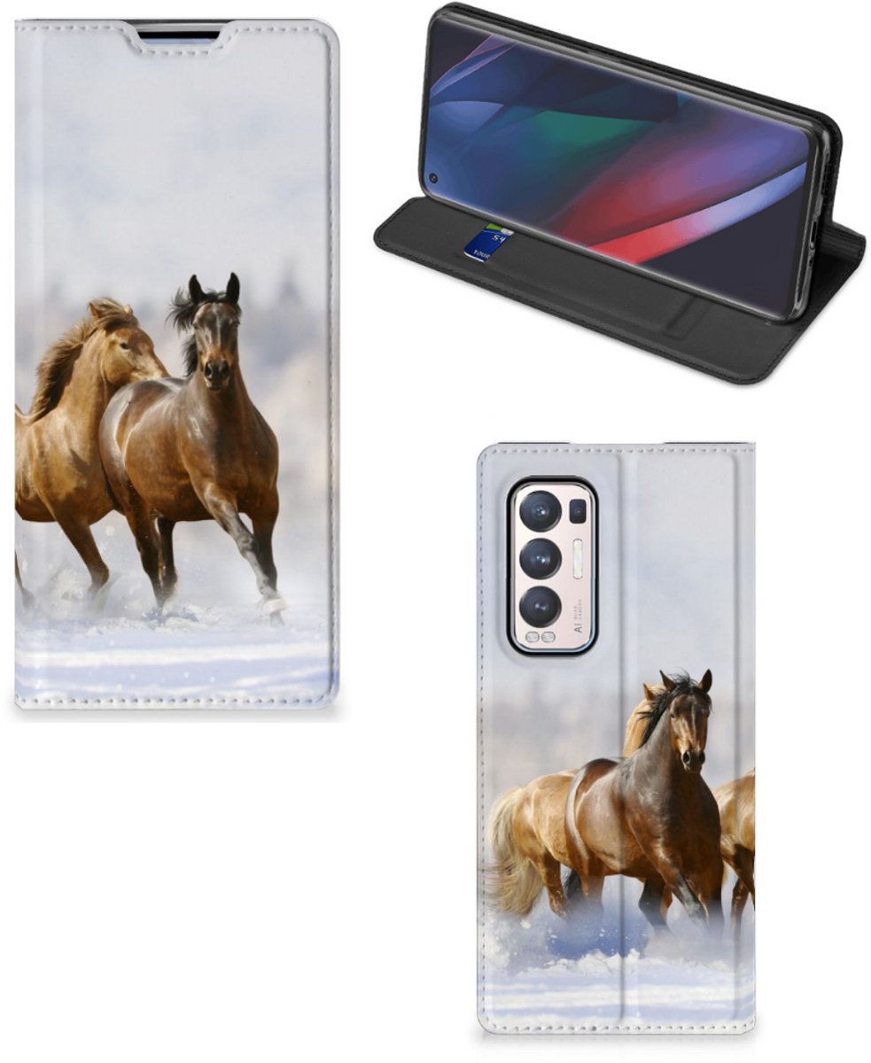 OPPO Find X3 Neo Hoesje maken Paarden
