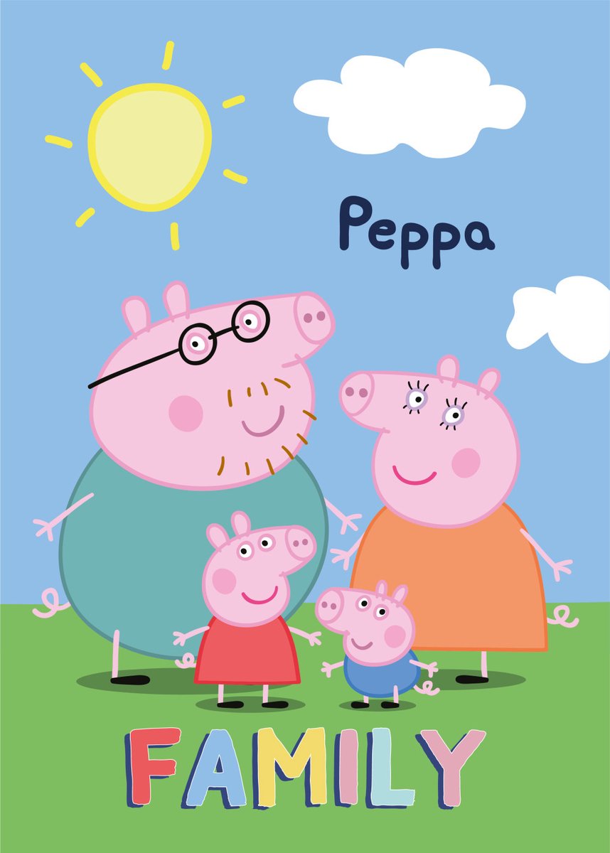 Peppa Pig fleece Plaid sunny - 100 x 140 cm