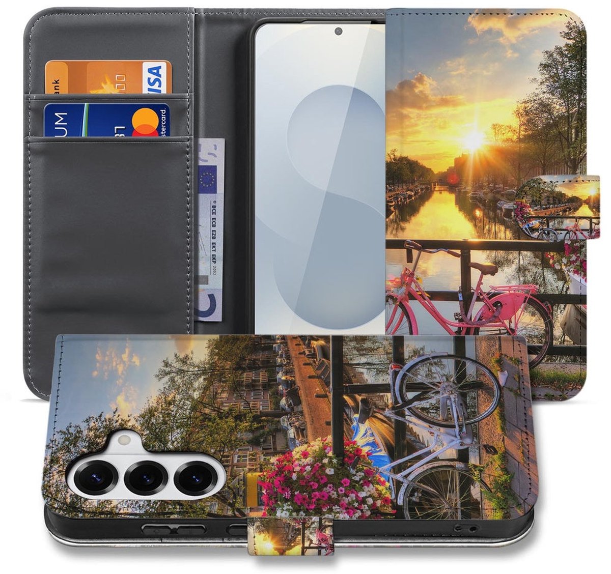 Samsung Galaxy S26 Plus Book Case Hoesje Amsterdamse Grachten