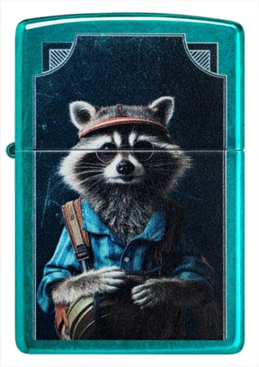 Aansteker Zippo Raccoon Hiker Design