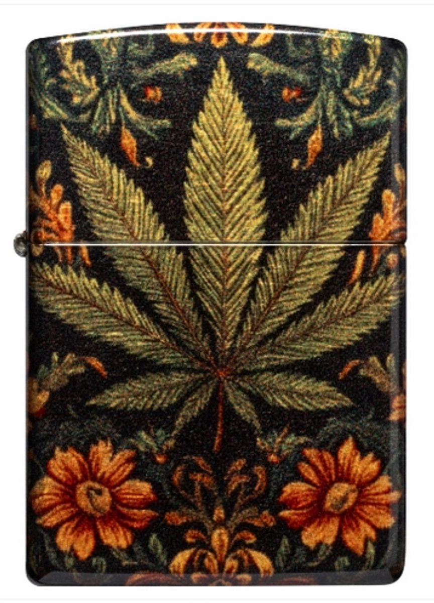 Aansteker Zippo Leaf and Flowers Design