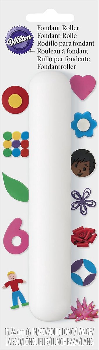 Fondantroller voor Taartdecoratie - Antiaanbaklaag 15 cm