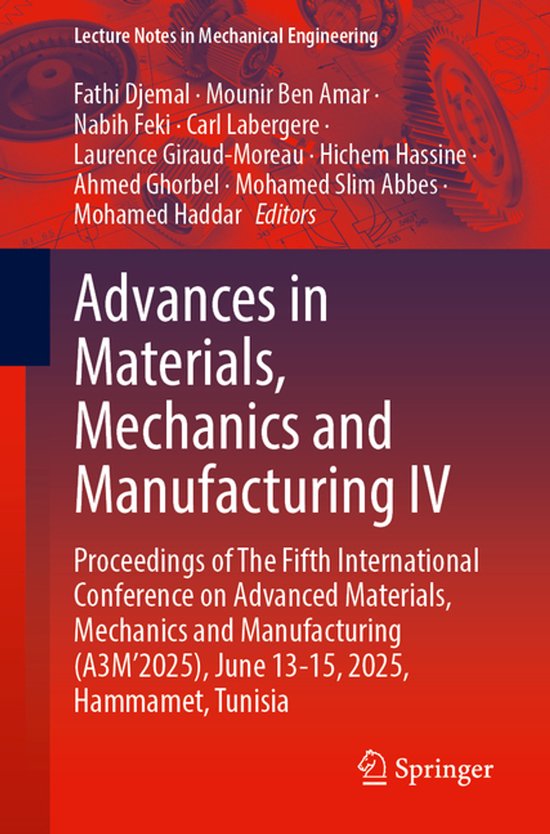Lecture Notes in Mechanical Engineering- Advances in Materia ... - cover