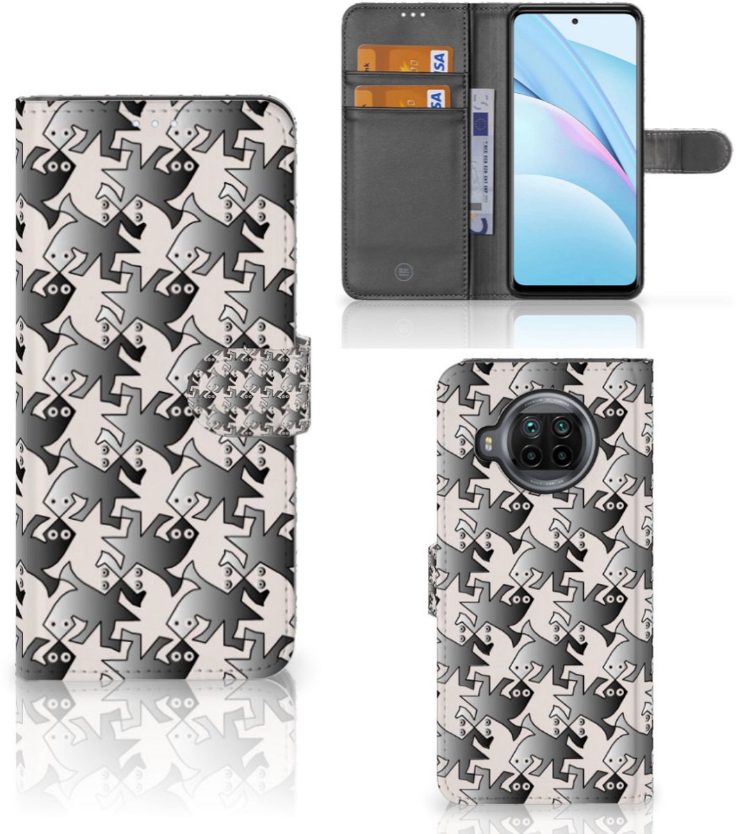 Xiaomi Mi 10T Lite Telefoonhoesje met Pasjes Salamander Grey