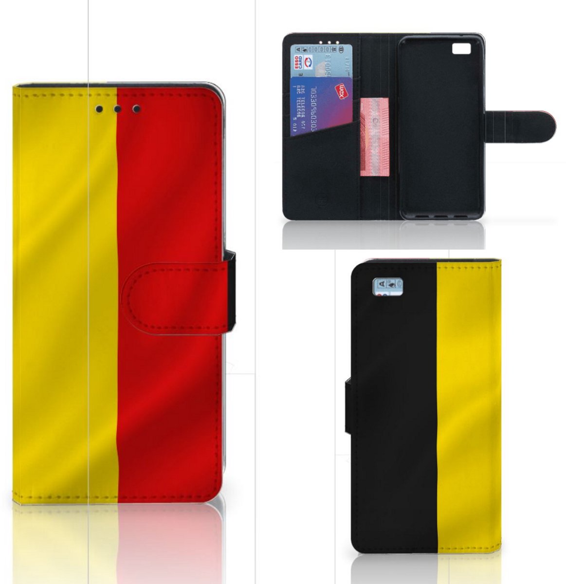 Book Case voor Huawei Ascend P8 Lite Bookstyle Case Belgische Vlag