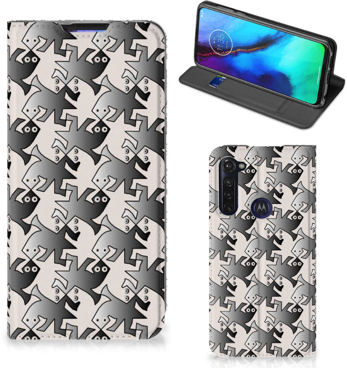 Motorola Moto G Pro Hoesje maken Salamander Grey