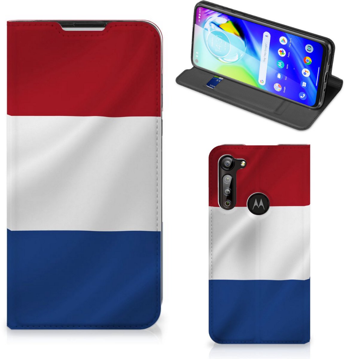 Motorola Moto G8 Power Standcase Nederlandse Vlag