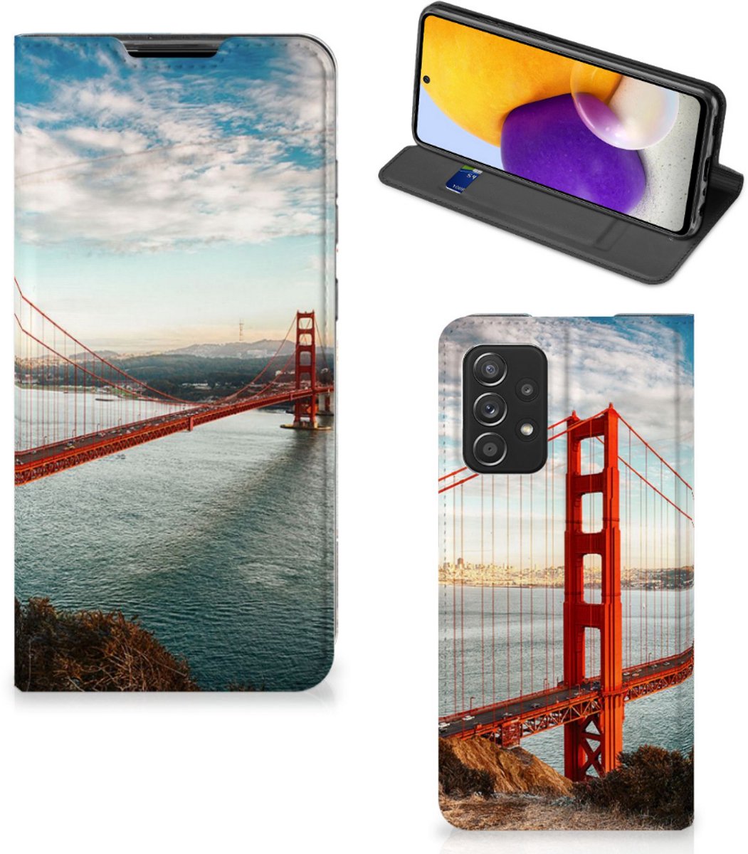 Samsung Galaxy A72 (5G/4G) Book Cover Golden Gate Bridge
