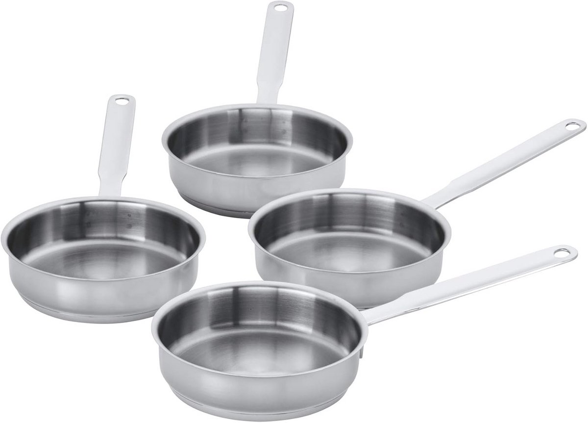 Mini Koekenpan Set - 4-delige Set Geschikt Voor Alle Platen