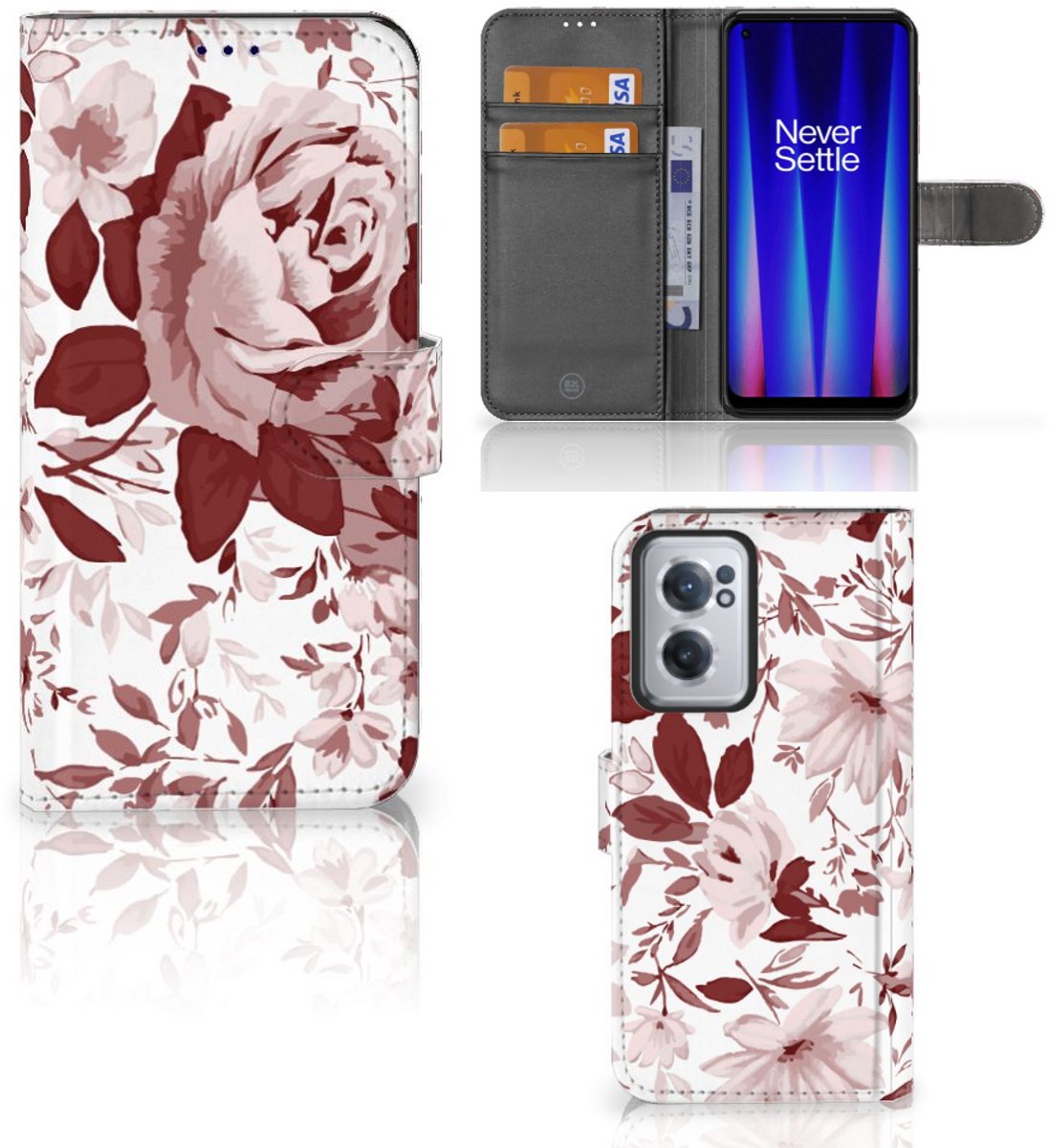 Hoesje OnePlus Nord CE 2 Watercolor Flowers