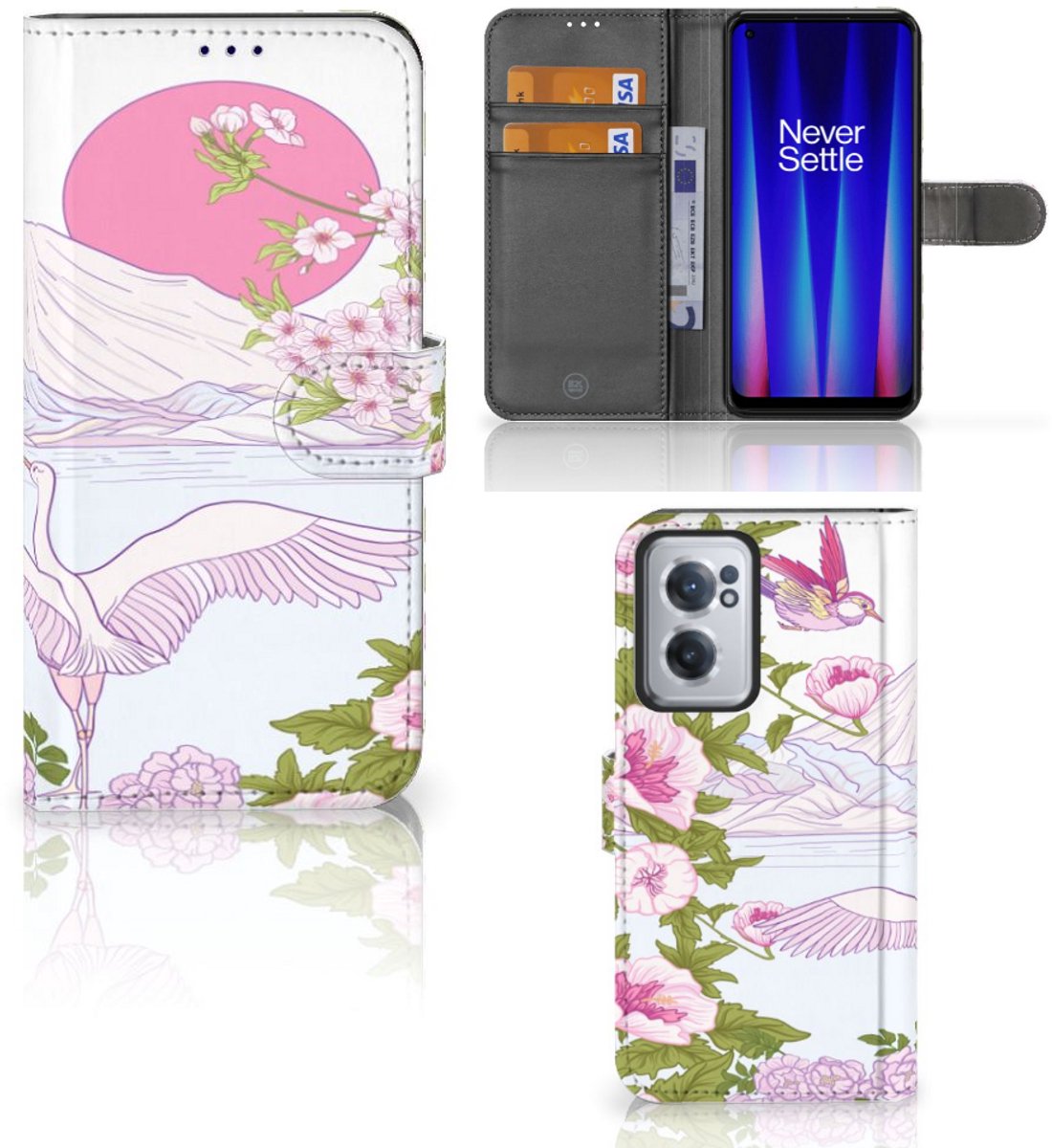 OnePlus Nord CE 2 Telefoonhoesje met Pasjes Bird Standing