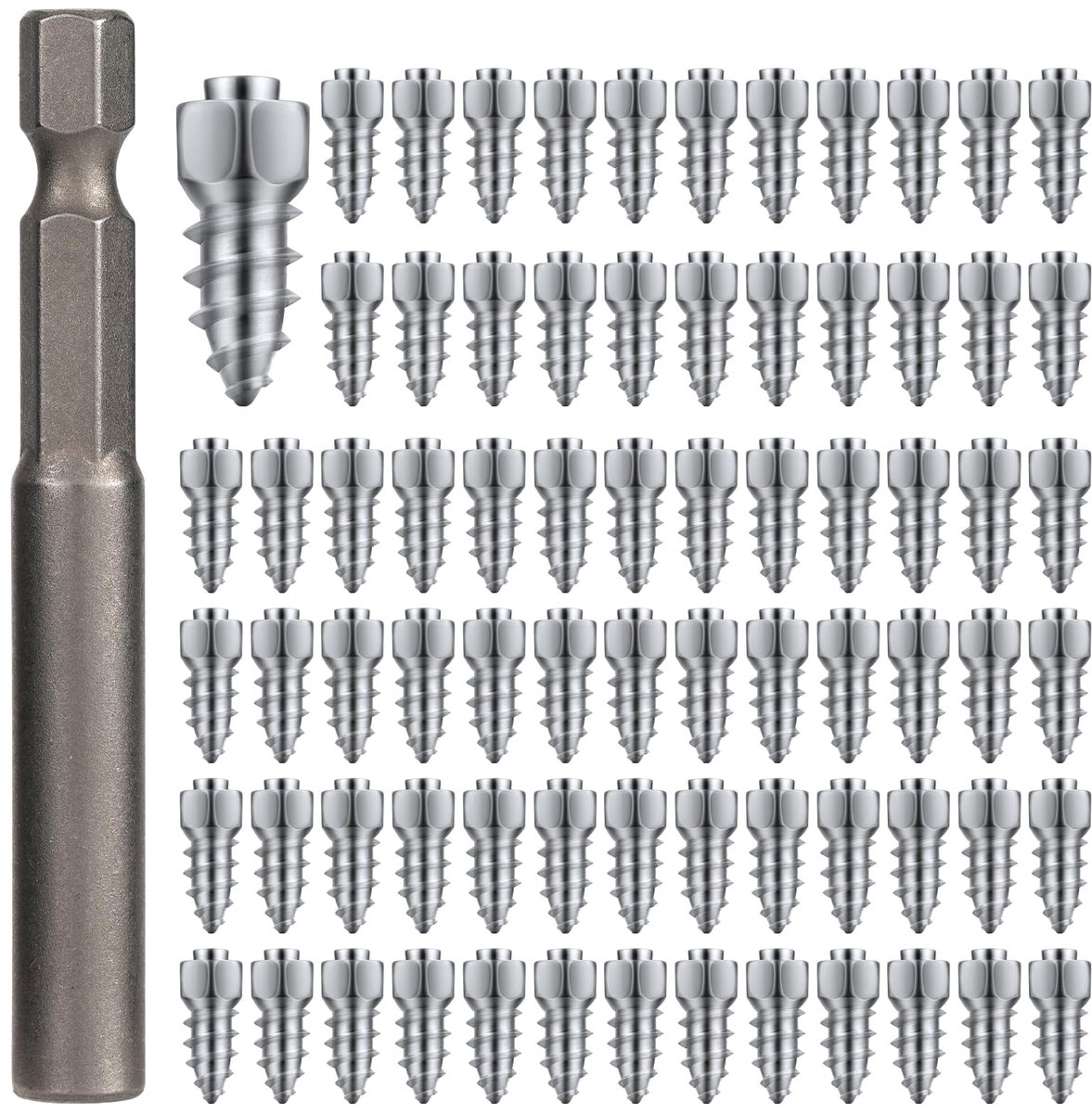 Set van 200 Spike Schroeven - Voorbanden met Installatietool - 4 x 12 mm
