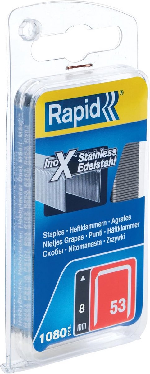Stainless Steel 8mm Staples for Tacker - Thin Wire Staples for Wood and Fabric, 1.080 Pieces