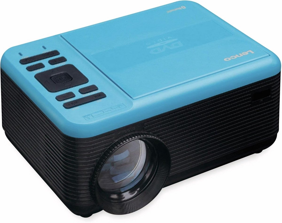 Draagbare Bluetooth Mini Beamer met LCD Projector en DVD-speler