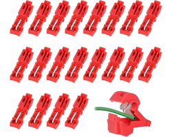 20 stuks - Stekkers - T-connector - T-aftakverbinder - Aansluitklemmen Draad ...