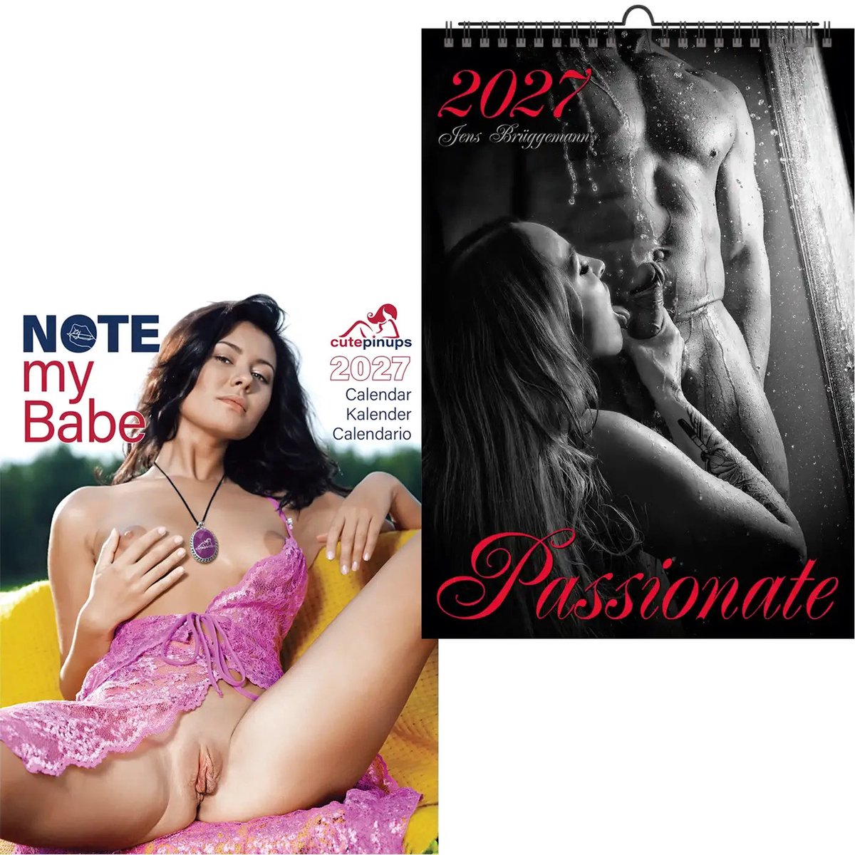 Jens A4 Gepassioneerd Volwassene 2027+ Note my Babe 2027 + gratis kalender 2026