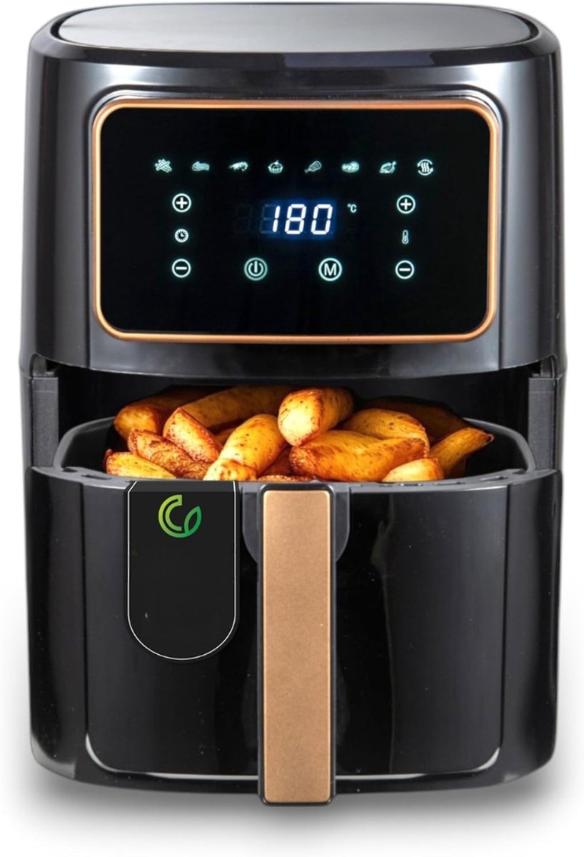 DYNA® Airfryer XXL - Mini-oven - Heteluchtfriteuse - Zwart - 36cm x 40cm x 36cm