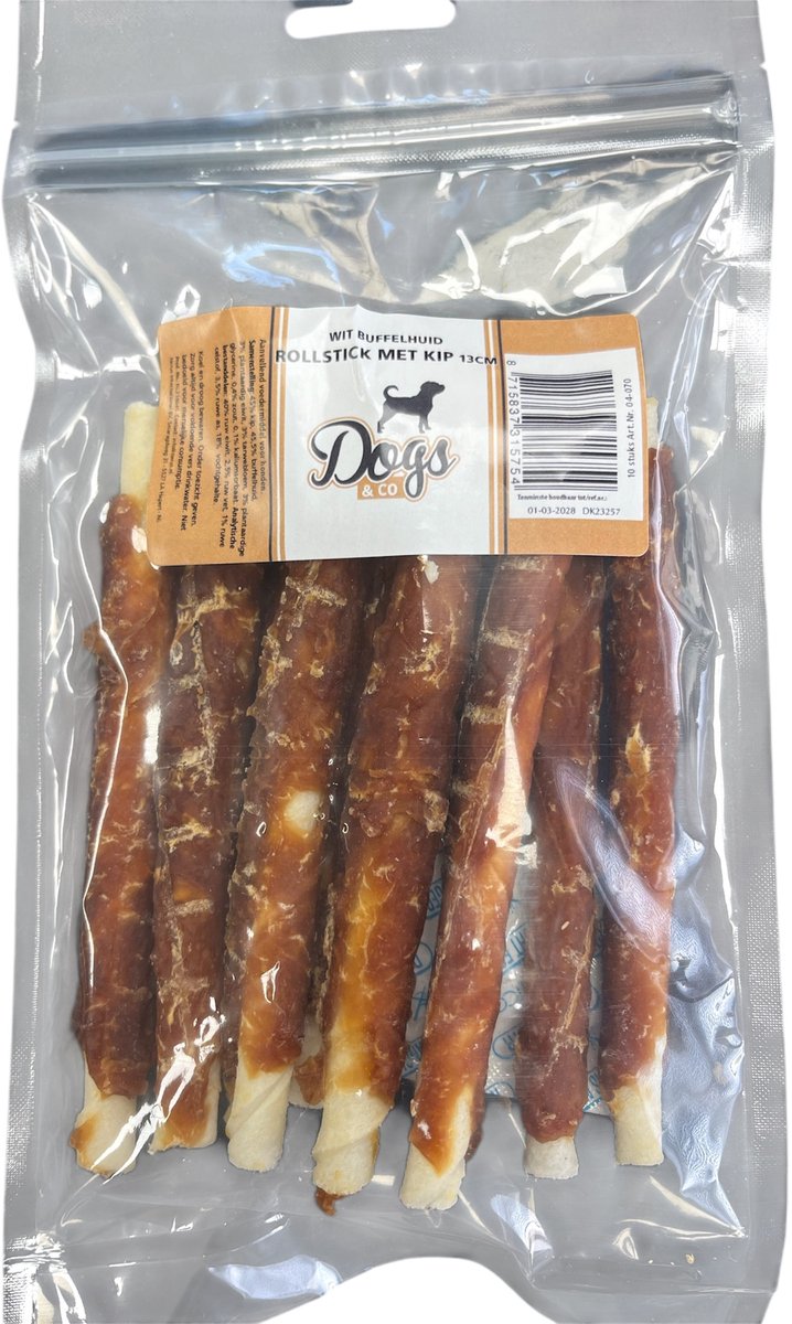 Hondensnack Rollstick Kip 10 stuks