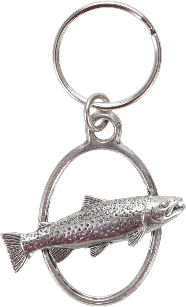 Sleutelhanger Forel Vissen – Vliegvissen Keyring Fly Fishing Trout Sleutelhangers Vlieg Vis Vissoorten Forelvissen Dieren