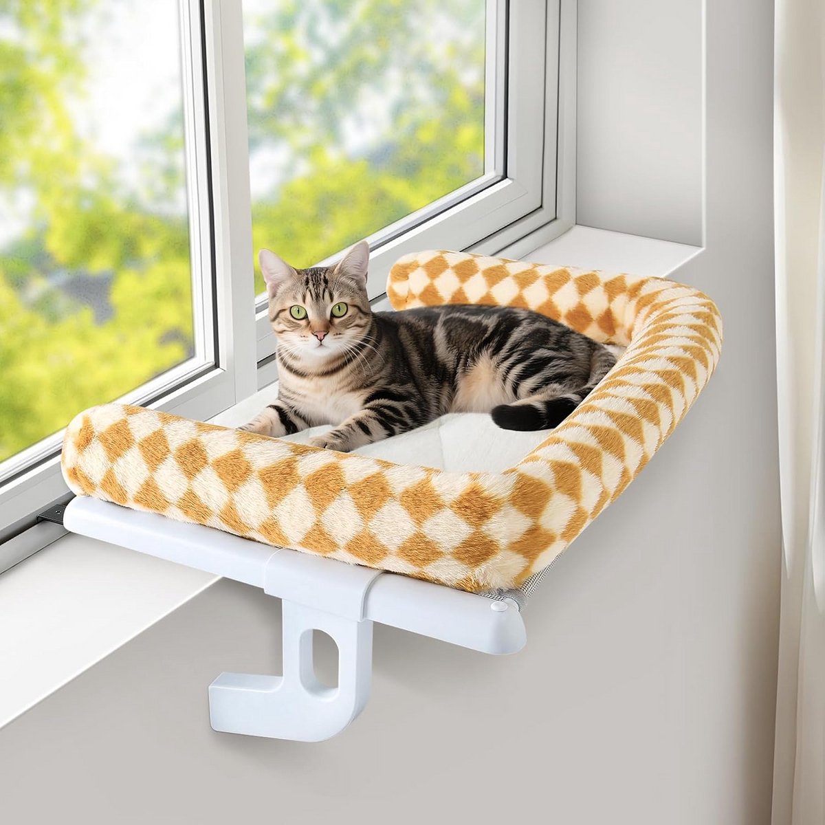 Kattenhangmat voor Raam en Vensterbank - Comfortabele Ligplek voor Katten tot 18 kg