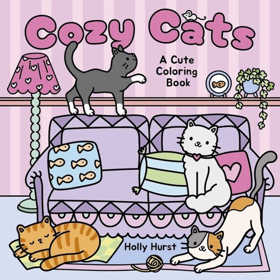 Cozy Coloring- Cozy Cats Cute Coloring Book - cover