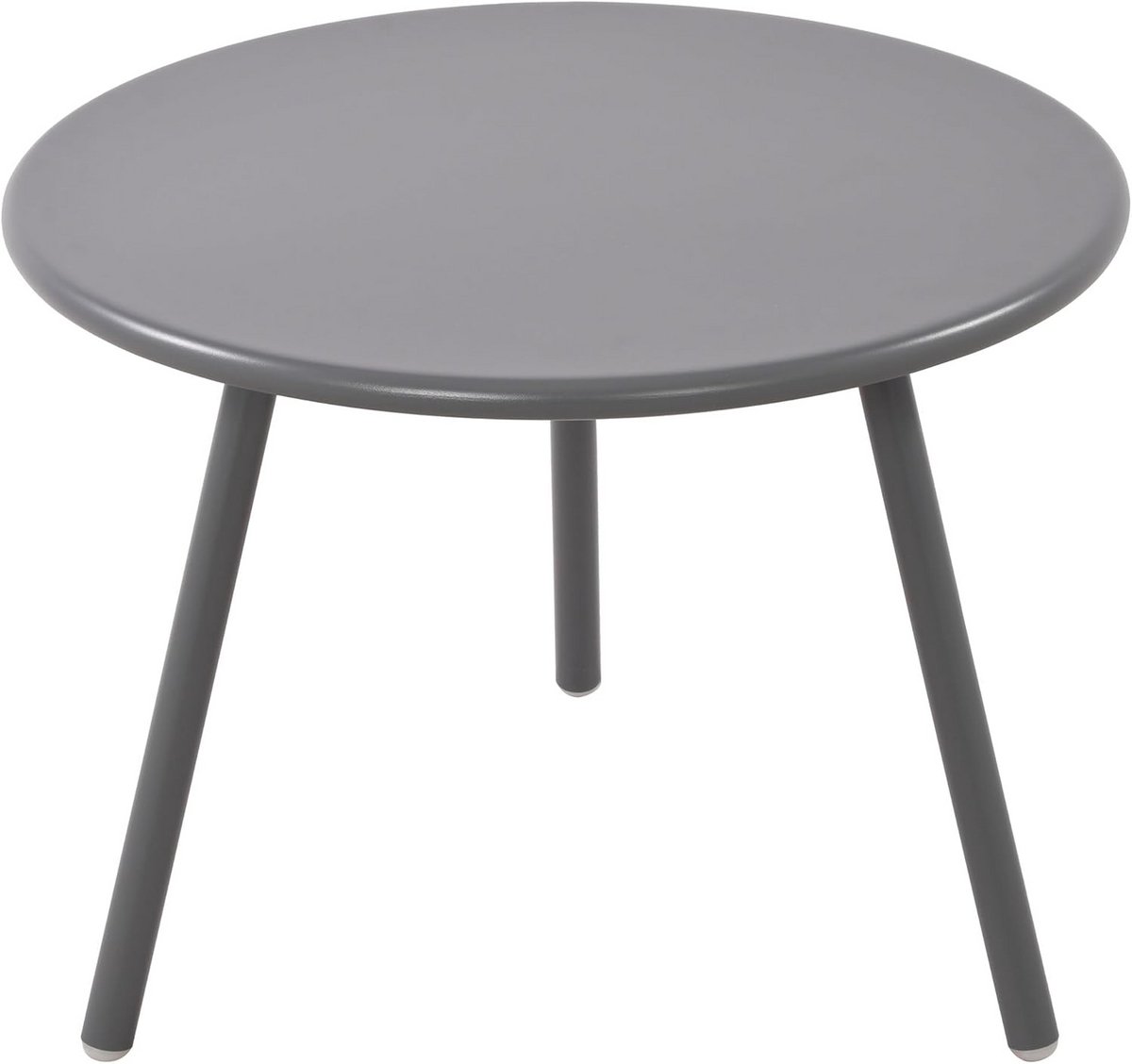 Ronde Salontafel - Weerbestendige Bijzettafel voor Binnen en Buiten - Donkergrijs