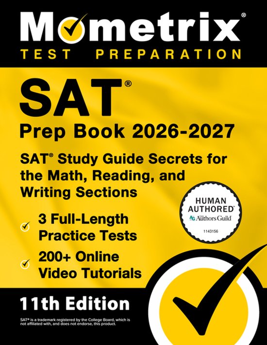 SAT Prep Book 2026-2027 - 3 Full-Length Practice Tests, 200+ Online ...