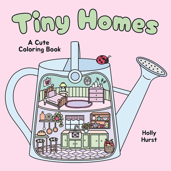Cozy Coloring- Tiny Homes Cute Coloring Book - cover