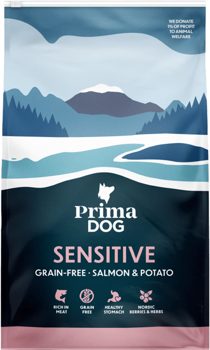 PrimaDog PrimaDog hondenvoer zalm & aardappel adult - graanvrij - 3 kilo