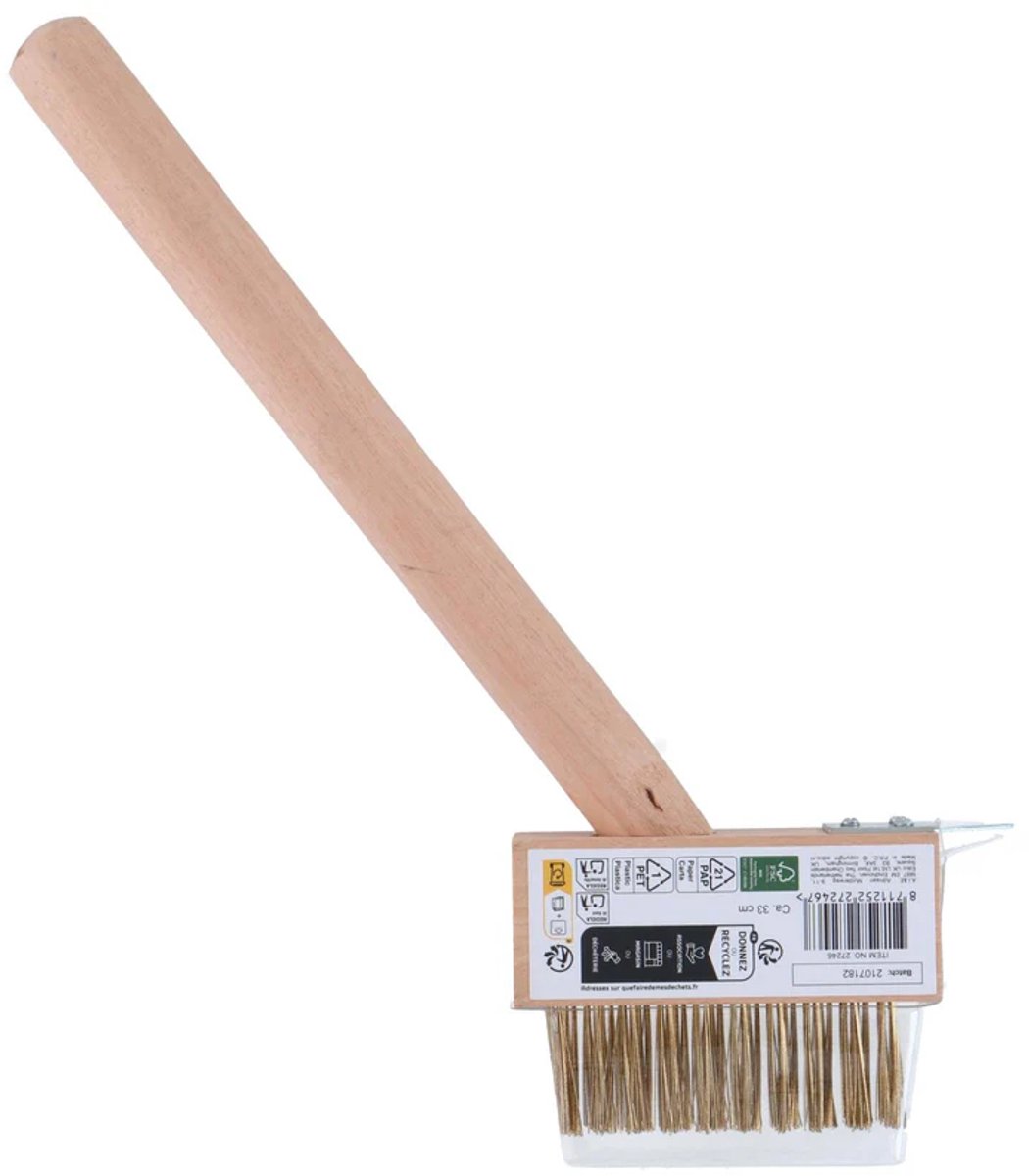Kinzo Houten borstel met lange steel