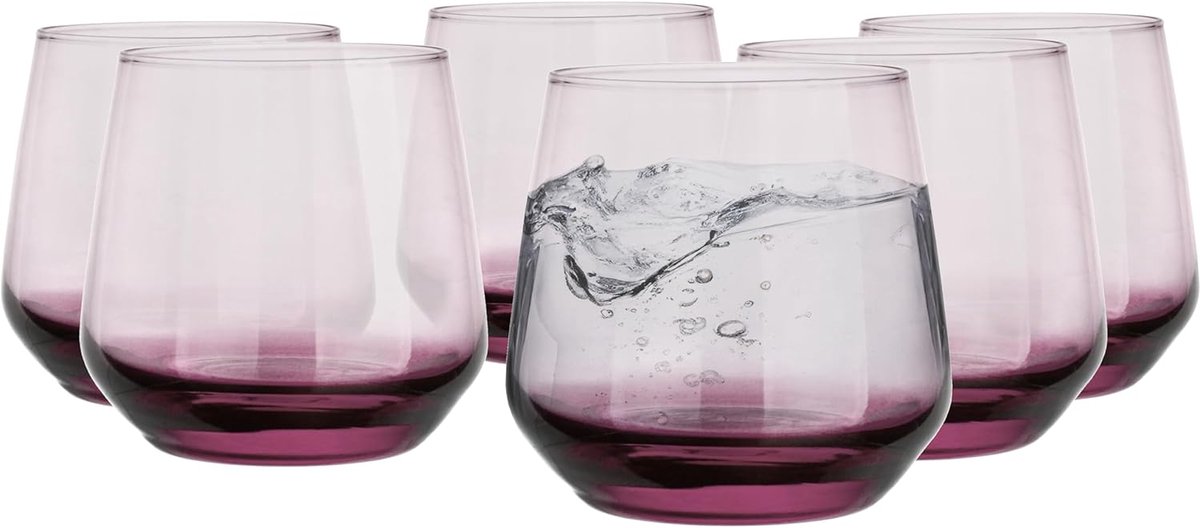 Set van 6 Hoge Drinkglazen - Perfect voor Thuis, Restaurants en Feesten